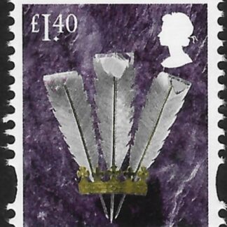 W156  £1.40  feathers   (revised typeface) ISP  U/M (MNH)