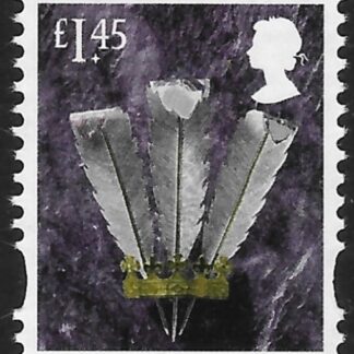 W158  £1.45  feathers   (revised typeface) ISP  U/M (MNH)