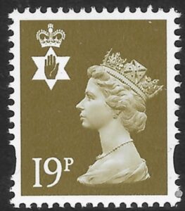 NI78 19p bistre CB  Walsall U/M (MNH)