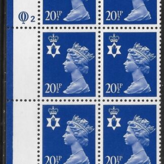 NI52  20½p ultramarine  cyld. Q2  Questa  U/M (MNH)
