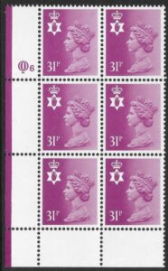 NI64ea   31p bright purple   type 2 cyld. Q6  Questa  U/M (MNH)