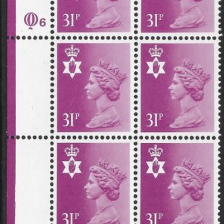 NI64ea   31p bright purple   type 2 cyld. Q6  Questa  U/M (MNH)