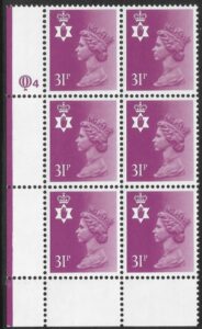 NI64  31p  type 1  cyld. Q4  Questa U/M (MNH)