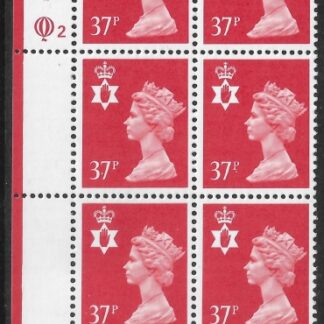 NI67     37p rosine cyld. Q2 Q2  Questa  U/M (MNH)