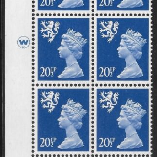 S 46  Scotland 20½p phos. ultramarine cyld 1a 1b dot  Waddington  U/M (MNH)
