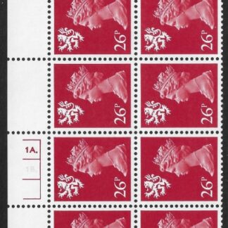 S 49 Scotland  26p phos rosine  cyld. 1a 1b dot. Waddington  U/M (MNH)