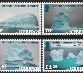 2019 British Antarctic. SG.780-3  Icebergs   set  4 vals.  U/M (MNH)