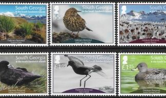 2019 South Georgia. SG.737-42  Habitats Restored .  set 6  values U/M (MNH)