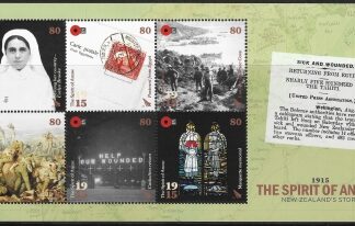 2015 New Zealand  MS.3673  Centenary WW1 2nd Issue mini sheet. U/M (MNH)