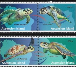 2019  Ascension  SG.1297-300  Migratory Species  set 4 values U/M (MNH)