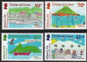 2019 Tristan Da Cunha SG.1260-3 Through Their Eyes set 4 values U/M (MNH)