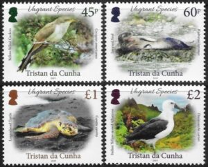 2019 Tristan Da Cunha SG.1264-7 Vagrant Species set 4 values U/M (MNH)
