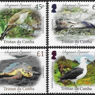 2019  Tristan Da Cunha  SG.1264-7  Vagrant Species  set 4 values U/M (MNH)