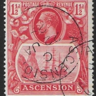 1924  Ascension.  SG.12  1½d  rose-red  fine used.