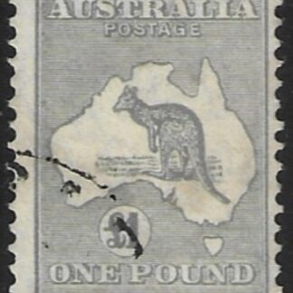 1935  Australia  SG.137  £1 grey  fine used