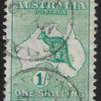 1913  Australia  SG.11  1/- emerald.  fine used.