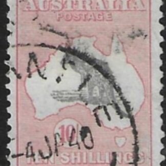 1932  Australia  SG.136  10/-  grey and pink  fine used.