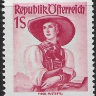 1950 Austria  SG.1126  1 schilling claret Unmounted mint