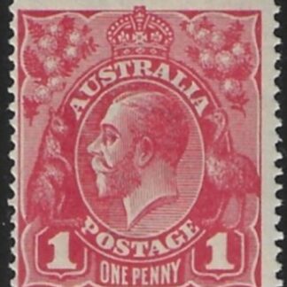 1914  Australia  SG.21 1d carmine red U/M (MNH)