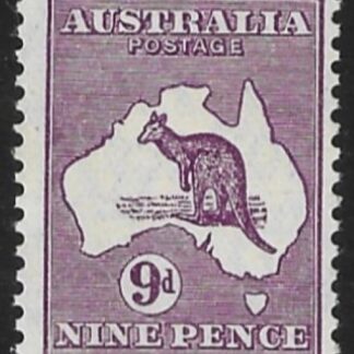 1932  Australia  SG.133  9d violet.  U/M (MNH)