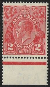 1931 Australia SG.127 2d Golden Scarlet U/M (MNH)
