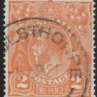 1921  Australia  SG.62a  2d dull orange  fine used