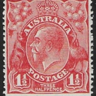 1926 Australia  SG.87  1½d  scarlet  U/M (MNH)