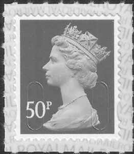 U2925  50p grey  2B  'M19L' SBP s/L  ISP  U/M (MNH)