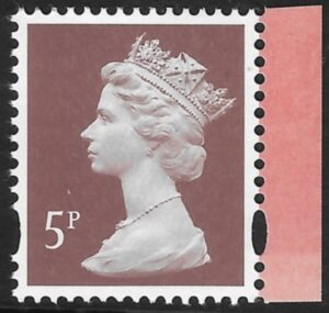 U3072   5p  light reddish brown 'M19L MPIL' DY32   ISP U/M (MNH)