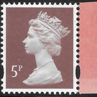 U3072   5p  light reddish brown 'M19L MPIL' DY32   ISP U/M (MNH)