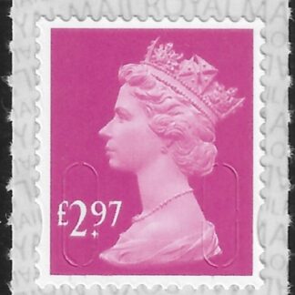 U2965  £2.97  2B  brt magenta  M20L  SBP  s/L  Walsall  U/M (MNH