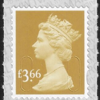 U2972  £3.66  2B  bistre  M20L  SBP s/L  Walsall  U/M (MNH)