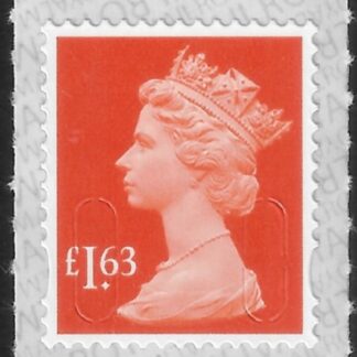 U2949a  £1.63  2B  orange red  M20L   SBP s/L  Walsall U/M (MNH)