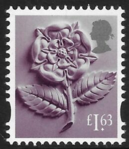 EN64 £1.63 Tudor Rose (new typeface) Litho ISP/Cartor. U/M (MNH)