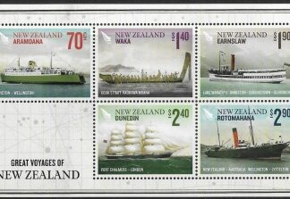 2012  New Zealand  MS.3395  Great Voyages of New Zealand. mini sheet  U/M (MNH)