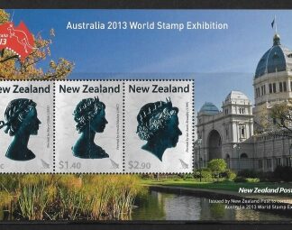 2013  New Zealand  MS.3455  Australia 2013 World Stamp Exhibition Melbourne. mini sheet  U/M (MNH)