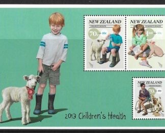 2013   New Zealand.  MS.3497  Childrens Health. mini sheet  U/M (MNH)