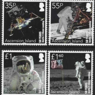 2019  Ascension Island. SG.1305-8  50th Anniversary of First Manned Moon Landing.  set 4 values U/M (MNH)