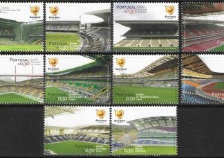 2004 Portugal  SG.3119-28 European Football Championship 2004 Potugal Stadiums. set 10 values U/M (MNH)