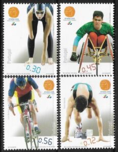 2004 Portugal. SG.3153-6 Paralmpic Games Athens. set 4 values U/M (MNH)
