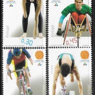 2004 Portugal.  SG.3153-6  Paralmpic Games Athens. set 4 values U/M (MNH)
