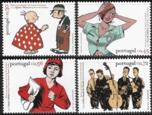 2004 Portugal. SG.3160-3 Comic Strips set 4 values U/M (MNH)