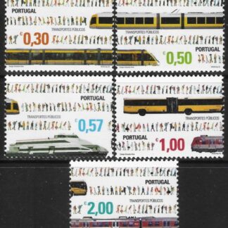 2005  Portugal.  SG.3185-9  Public Transport.  set 5 values  U/M (MNH)