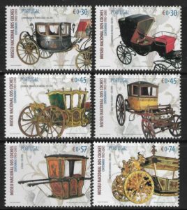 2005 Portugal. SG.3233-8 Centenary of National Coach Museum set 6 values U/M (MNH)