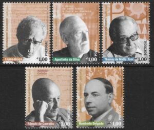 2006 Portugal SG.3333-7 Birth Centenaries. set 5 values U/M (MNH)