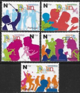 2006 Portugal SG.3309-13 Greetings stamps. set of 5 values U/M (MNH)
