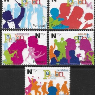 2006 Portugal  SG.3309-13  Greetings stamps. set of 5 values U/M (MNH)