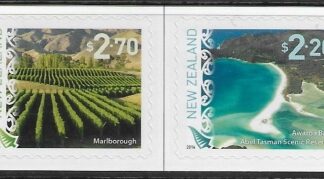 2016  New Zealand SG.3779-80  Landscapes 6th series. (self adhesive) set  2  values U/M (MNH)