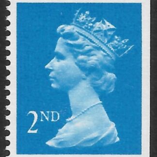 SG.1445 2nd CB bright blue imperf bottom & right Photo Harrison Perf 15x14 gummed U/M (MNH)
