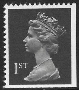 SG.1447 1st phos. brownish black imperf bottom & right    Photo Harrison perf 15x14  gummed U/M (MNH)